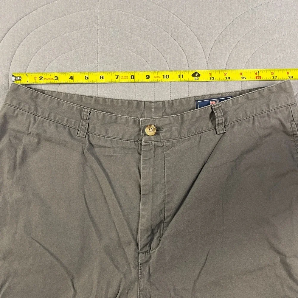 Vineyard Vines Men's Shorts Size 38 Stretch Breaker Gray Chino Solid Preppy